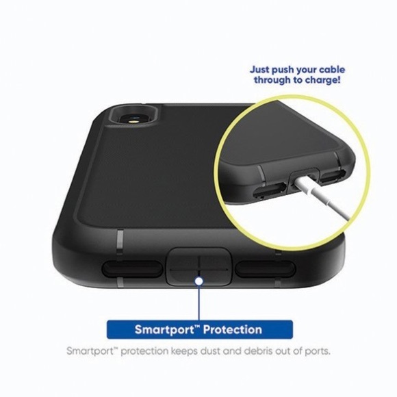 iPhone X/XS Rugged Phone Case w/ Holster & Clip protect onn. - Picture 4 of 9